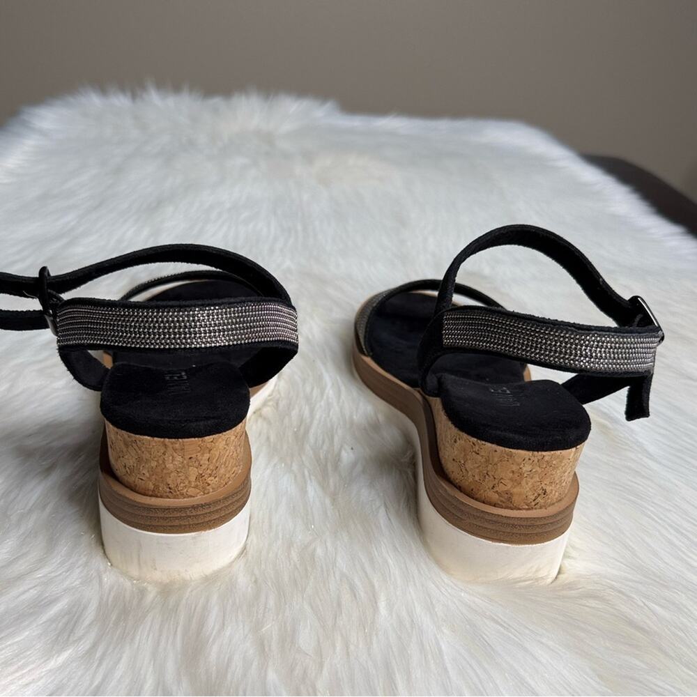 Vaneli Black Cedra Platform Wedge Sandals - Picture 5 of 8